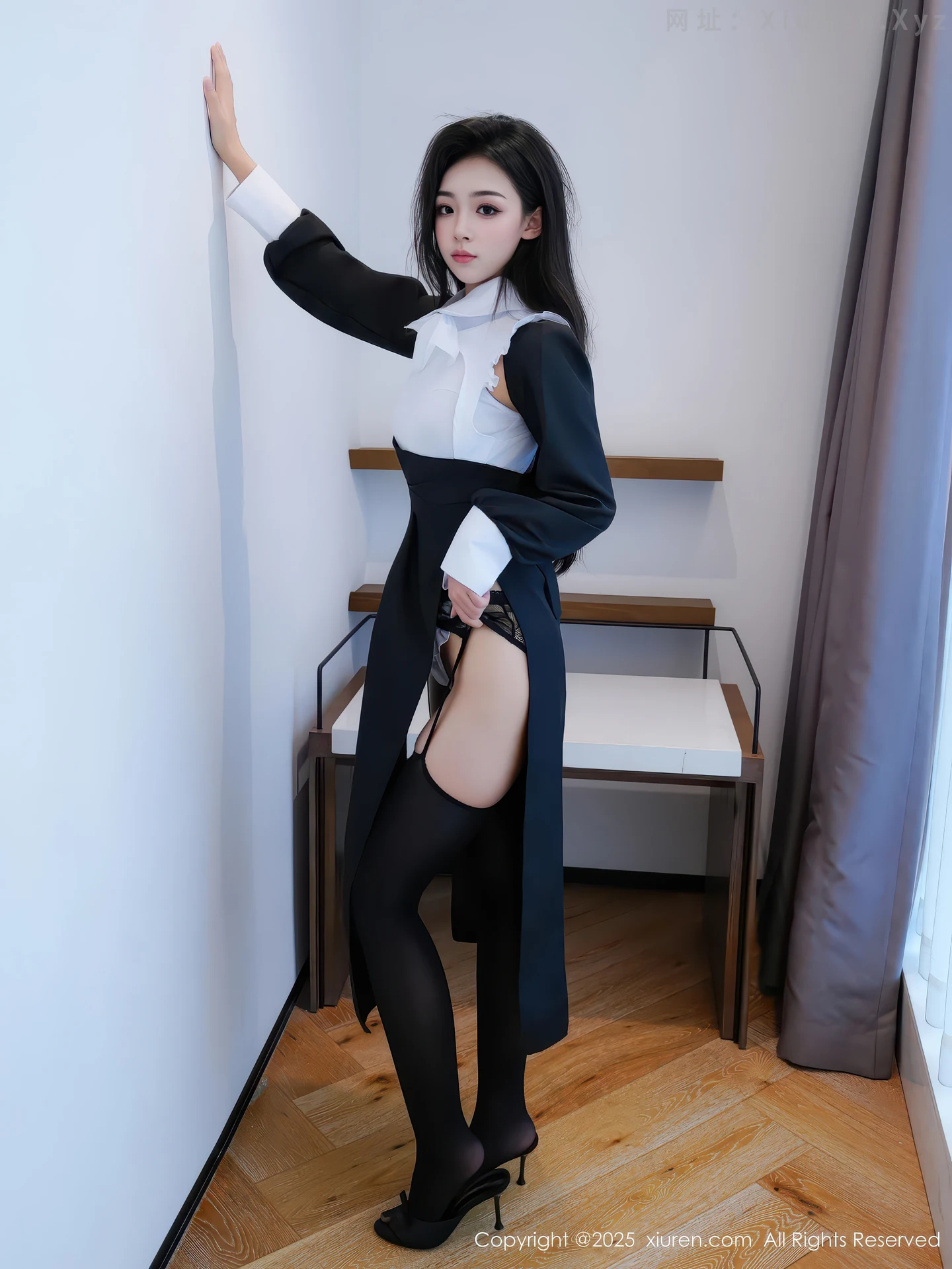 图片[5]-[XiuRen秀人网] VOL.11059 模特白琮瑗性感黑白修女服饰配黑丝吊袜秀曼妙身姿撩人诱惑写真65P-秀人网官方网站